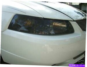 Headlight Covers 99-04�t�H�[�h�}�X�^���O�X���[�N�w�b�h���C�g�v���X�`���g�J�o�[�X���[�N�I�[�o�[���C FOR 99-04 FORD MUSTANG SMOKE HEAD LIGHT PRECUT TINT COVER SMOKED OVERLAYS�y���s�A���i�z