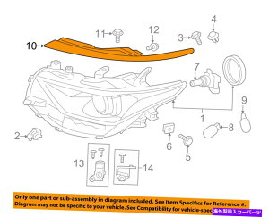 Headlight Covers �g���^�V�I��OEM�㕔�w�b�h���C�g�J�o�[�g�����E��q5318112060 TOYOTA-Scion OEM Upper Head-light Cover Trim Right PASSENGERS 5318112060�y���s�A���i�z