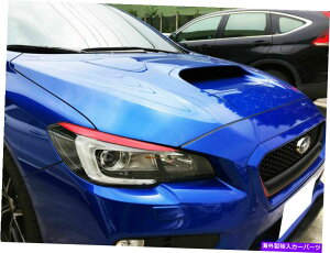 Headlight Covers XoWRX STI 4th??Z_tgwbhCgACu[Ŷ܂ԂJo[p Painted For SUBARU WRX STI 4th Sedan Front Headlight Eyebrows Eyelids Cover