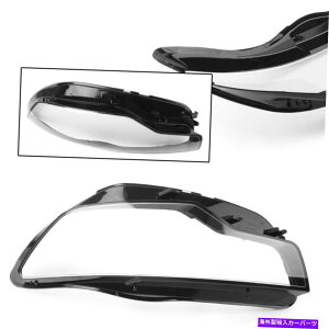 Headlight Covers AEfBC7 A6L 2013-2015̍NAJ[tg̃wbhCgJo[ Black Clear Car Front Left side Headlights Cover For Audi C7 A6L A61 2013-2015