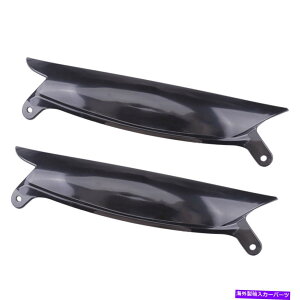 Headlight Covers ubN2xwbhCĝ܂ԂуJo[WFb^R32ETMmk5 06-09ɃtBbg Black 2x Headlight Eyelid Eyebrow Cover Trim Fit for Jetta R32 Rabbit MK5 06-09