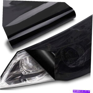 Headlight Covers 12 "x72"OX_[NubNX[NwbhCge[CgtHOCgeBgtBrj[ 12"x72" Gloss Dark Black Smoke Headlight Taillight Fog Light Tint Film Vinyl