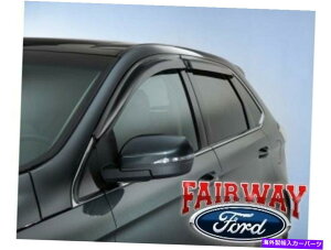 �o�O�V�[���h 16 Thru 22 Lincoln Mkx Nautilus OEM�{���̉������f�t���N�^�[�L�b�g4-PC 16 thru 22 Lincoln MKX Nautilus OEM Genuine Smoke Side Window Deflector Kit 4-pc�y���s�A���i�z