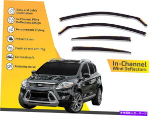 oOV[h `lł͔̕d@ŁAtH[hGXP[v2008-2011 4PC̃CK[h In channel wind deflectors rain guards for Ford Escape 2008-2011 4pc