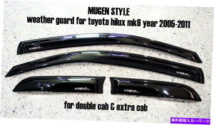 oOV[h [M]g^nCbNXr[SMK6 05-11TChoCU[CV[h̃fBtN^[K[h [M] For TOYOTA HILUX VIGO MK6 05-11 SIDE VISOR RAIN SHIELD WIND DEFLECTOR GUARD