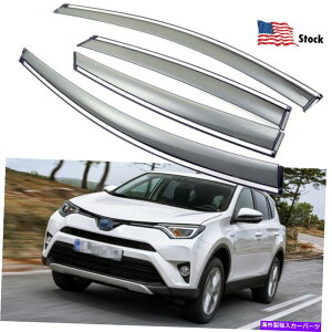 oOV[h g^RAV4 2013-2018EBhEoCU[TCK[hxgVF[h For Toyota RAV4 2013-2018 Window Visor Sun Rain Guard Vent Shade Wind Deflectors
