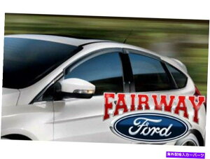 バグシールド 12スルー18フォーカスOEMフォードスモークサイドウィンドウデフレクターレインガードキット4-PC新しい 12 thru 18 Focus OEM Ford Smoke Side Window Deflector Rain Guard Kit 4-pc NEW