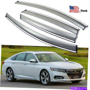 oOV[h z_AR[h2018-2022EBhEoCU[TCK[hxgVF[hEBhftN^[ For Honda Accord 2018-2022 Window Visor Sun Rain Guard Vent Shade Wind Deflector