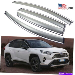 �o�O�V�[���h 2019-2022�g���^RAV4�E�B��??�h�E�o�C�U�[�x���g�V�F�[�h���̓f�t���N�^�[�T��/���C���K�[�h For 2019-2022 Toyota RAV4 Window Visor Vent Shade Wind Deflector Sun/Rain Guards
