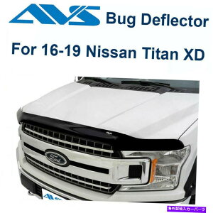 �o�O�V�[���h AVS 377095 -16-18���Y�^�C�^��XD�G�A���X�L���}�b�g�u���b�N�t�[�h/�o�O�v���e�N�^�[ AVS 377095 - Fits 16-18 Nissan Titan XD Aeroskin Matte Black Hood/Bug Protector