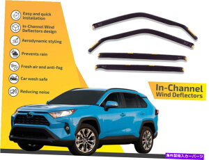 oOV[h `l͔̕d@ł́Ag^RAV4 2019-up 4PC̃CK[h In channel wind deflectors rain guards for Toyota RAV4 2019-up 4pc