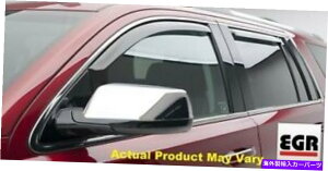 oOV[h EGR 4PC 02-06GXJ[h571721̃`l̃tgуAX[NEBhEoCU[ EGR 4pc Front & Rear Smoke Window Visor In Channel for 02-06 Escalade # 571721