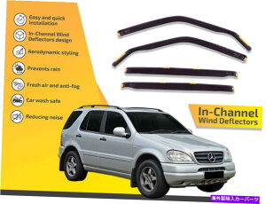 oOV[h `l͔d@ZfXNXML 320 1998-2004̃CK[h In channel wind deflectors rain guards for Mercedes Class ML 320 350 1998-2004