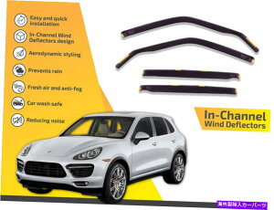 oOV[h `l͔d|VFJCG2001-2017 4PC̃CK[h In channel wind deflectors rain guards for Porsche Cayenne 2001-2017 4pc