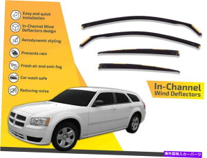 oOV[h `lŃ_bW}Oî߂̃CK[h2005-2008 4PC In channel wind deflectors rain guards for Dodge Magnum 2005-2008 4pc