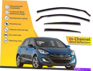 oOV[h `lł͔̕d@ŁAq_CEGgGT 2014 -2017 4PC HTB̃CK[h In channel wind deflectors rain guards for Hyundai Elantra Gt 2014 -2017 4pc Htb