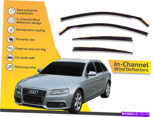 oOV[h `lł͔̕dAEfBA4 B8 2009-2012 4PCS̃CK[h In channel wind deflectors rain guards for Audi A4 B8 2009-2012 4pc Wagon