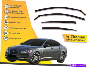oOV[h `l͔̕dWK[XF̃CK[hI X250 2009-2015 4PC In channel wind deflectors rain guards for Jaguar Xf I X250 2009-2015 4pc