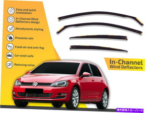 oOV[h `l͔d@CK[hVWStVII 5hAnb`obN2015-Up 4PC In channel wind deflectors rain guards VW Golf VII 5 door hatchback 2015-up 4pc