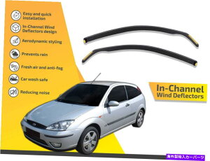 oOV[h `l͔dtH[htH[JXZX3 2000- 2005 SVT 3hÂ߂̃CK[h In channel wind deflectors rain guards for Ford Focus Zx3 2000- 2005 Svt 3 Door