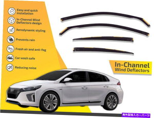 oOV[h `l͔d@q_CCIBN2017-up 4PC̃CK[h In channel wind deflectors rain guards for Hyundai Ioniq 2017-up 4pc
