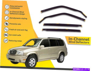 oOV[h `l͔dXYLOhB^XL7 1998 -2005̃CK[h In channel wind deflectors rain guards for Suzuki Grand Vitara XL7 1998 -2005