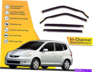 oOV[h `l͔dł́Az_tBbĝ߂̃CK[h2006-2008 4PC In channel wind deflectors rain guards for Honda Fit 2006-2008 4pc