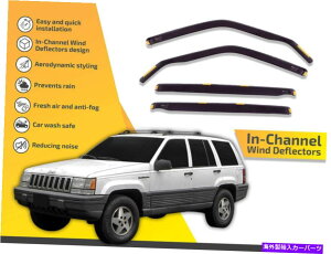 oOV[h `l͔d@W[vOh`FL[WJ̃CK[h1999-2004 4PC In channel wind deflectors rain guards for Jeep Grand Cherokee WJ 1999-2004 4pc