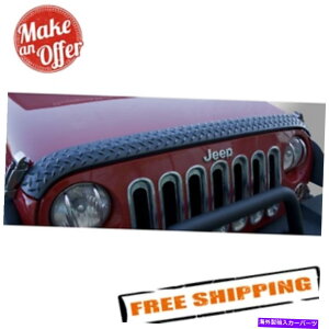 �o�O�V�[���h ���ȃ��b�W11651.17 2007-2018�̃{�f�B�A�[�}�[�t�[�h�K�[�h�W�[�v�����O���[JK Rugged Ridge 11651.17 Body Armor Hood Guard for 2007-2018 Jeep Wrangler JK