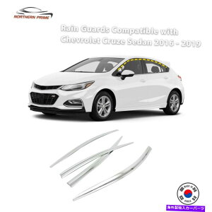 oOV[h V{[N[YZ_̃CK[h2016-2019,4PCSNdグe[vIX^C Rain Guards for Chevrolet Cruze Sedan 2016-2019,4PCs Chrome Finish Tape-On Style