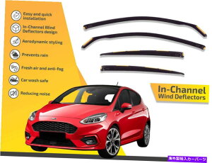 oOV[h `lł͔̕d@tH[htBGX^2018-up 4pc̃CK[h In channel wind deflectors rain guards for Ford Fiesta 2018-up 4pc
