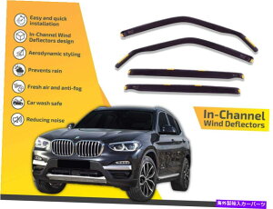 oOV[h `l͔dBMW X3 G01 2017-Up 4PC̃CK[h In channel wind deflectors rain guards for BMW X3 G01 2017-up 4pc