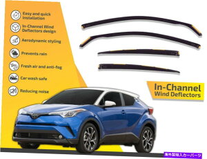 oOV[h `l͔̕d@ł́Ag^C-HR 2018-up 4PC̃CK[h In channel wind deflectors rain guards for Toyota C-Hr 2018-up 4pc