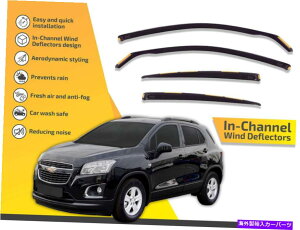 oOV[h `lł͔̕d@V{[Trax 2013-up 4PC̃CK[h In channel wind deflectors rain guards for Chevrolet Trax 2013-up 4pc