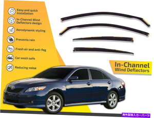 oOV[h `l͔dł́Ag^JXV 2007-2011Z_̃CK[h In channel wind deflectors rain guards for Toyota Camry XV 40 2007-2011 Sedan
