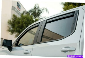 oOV[h g^EchEC`lECEK[h̃fBtN^[2007-2021N[ő TOYOTA TUNDRA IN-CHANNEL RAIN GUARDS WIND DEFLECTORS 2007-2021 CREW MAX