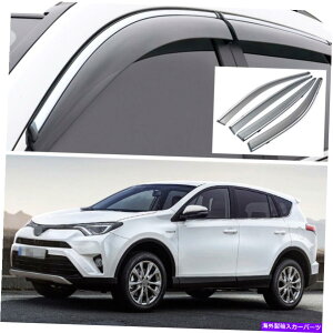 oOV[h 2013-2018 Toyota Rav4EBhEoCU[xgVF[h̓ftN^[TCK[h For 2013-2018 Toyota RAV4 Window Visor Vent Shade Wind Deflector Sun Rain Guards