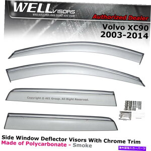 oOV[h {{XC90̃EFoCU[03-14CK[hEBhEoCU[fBtN^[ WELLvisors for Volvo XC90 03-14 Rain Guard Window Visor Deflectors