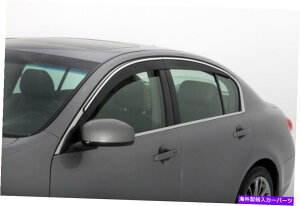 �o�O�V�[���h AVS 01-06��LEXUS LS430 VENTVISOR���[�v���t�@�C���f�B�t���N�^�[4PC�ɓK�����܂� - ��w/�N���� AVS 01-06 fits Lexus LS430 Ventvisor Low Profile Deflectors 4pc - Smoke w/Chrome�y���s�A���i�z
