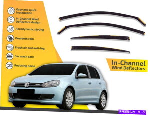 oOV[h `l͒Eo郌CK[hVWStVI 5hAnb`obN2010-2014 4PC In channel wind deflector rain guard VW Golf VI 5 door hatchback 2010-2014 4pc