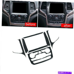 Dashboard Cover J[{t@Co[_bVWIirQ[VplJo[Oh`FL[2014-2018̃g Carbon Fiber Dash Radio Navigation Panel Cover Trim For Grand Cherokee 2014-2018