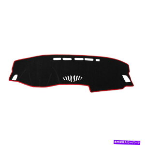 Dashboard Cover �Ԃ̃_�b�V���{�[�h�J�o�[�m���Y�X���b�v�u���b�N���b�h�_�b�V���J�o�[�T���p�b�h�z���_�A�R�[�h18 Car Dashboard Cover Nonslip Black Red Dash Cover Sun Pad for Honda Accord 18