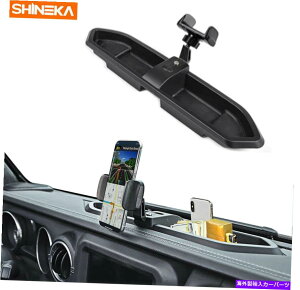 Dashboard Cover 2018Nȏ̃W[vO[JL JTJ[ANZT[̃ubN_bVgC}Egdbz_[ Black Dash Tray Mount Phone Holder for 2018+ Jeep Wrangler JL JT Car Accessories