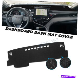 Dashboard Cover ubN_bV{[h_bV}bgRT_bV}bgJo[g^J2018-2022̃g Black Dashboard Dash Mat Anti-Sun DashMat Cover Trim For Toyota Camry 2018-2022