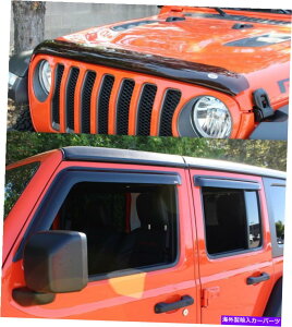 oOV[h Jeep Wrangler JL 2018 Unlimited Bug DeflectorTape on Vent Visor Combo Jeep Wrangler JL 2018 Unlimited Bug Deflector & Tape on Vent Visor Combo