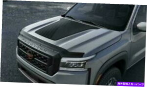 oOV[h VOEM 2022-2024YteBAtgt[hveN^[ - oOK[h - ̐F NEW OEM 2022-2024 NISSAN FRONTIER FRONT HOOD PROTECTOR - BUG GUARD - SMOKE COLOR