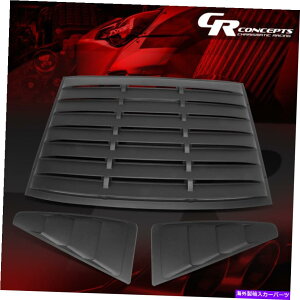 oOV[h 05-14tH[h}X^ON[y3PCSre[WX^CA+NH[^[TChEBhE[o[ FOR 05-14 FORD MUSTANG COUPE 3PCS VINTAGE STYLE REAR+QUARTER SIDE WINDOW LOUVERS