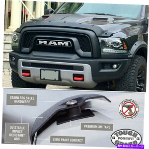 �o�O�V�[���h 2009-2018 Dodge Ram 1500�^�t�ȃt�H�[���t�B�b�g�K�[�h�e�N�X�`���t�[�h�v���e�N�^�[TG-6R09 2009-2018 Dodge Ram 1500 Tough FormFit Guard Textured Hood Protector TG-6R09
