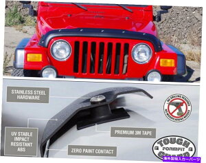 �o�O�V�[���h 1997-2006�W�[�v�����O���[TJ�^�t�ȃt�H�[���t�B�b�g�K�[�h�e�N�X�`���t�[�h�v���e�N�^�[TG-7W96 1997-2006 Jeep Wrangler TJ Tough FormFit Guard Textured Hood Protector TG-7W96