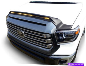 oOV[h AVS 2014-2019ɓKg^chGAXL[vt@Ct[hV[hW/Cg-BL AVS 2014-2019 fits Toyota Tundra Aeroskin Low Profile Hood Shield w/ Lights - Bl